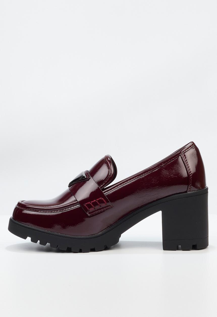 Miss Black - Crave 1 heeled loafer - wine