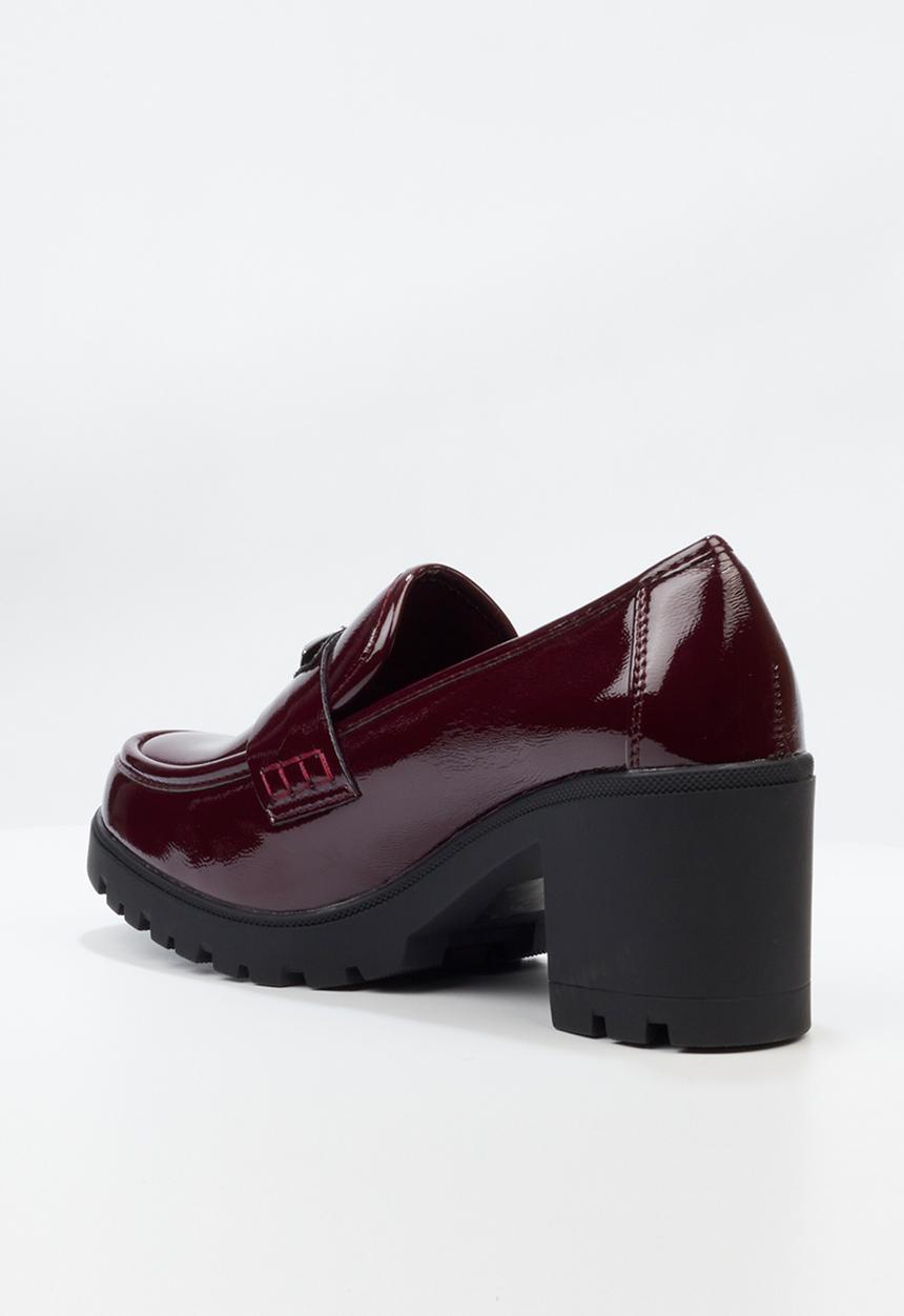 Miss Black - Crave 1 heeled loafer - wine