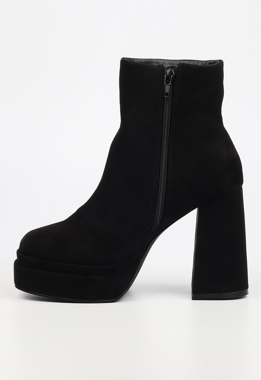 Rock & Co - Shock 2 platform block heel boot - black
