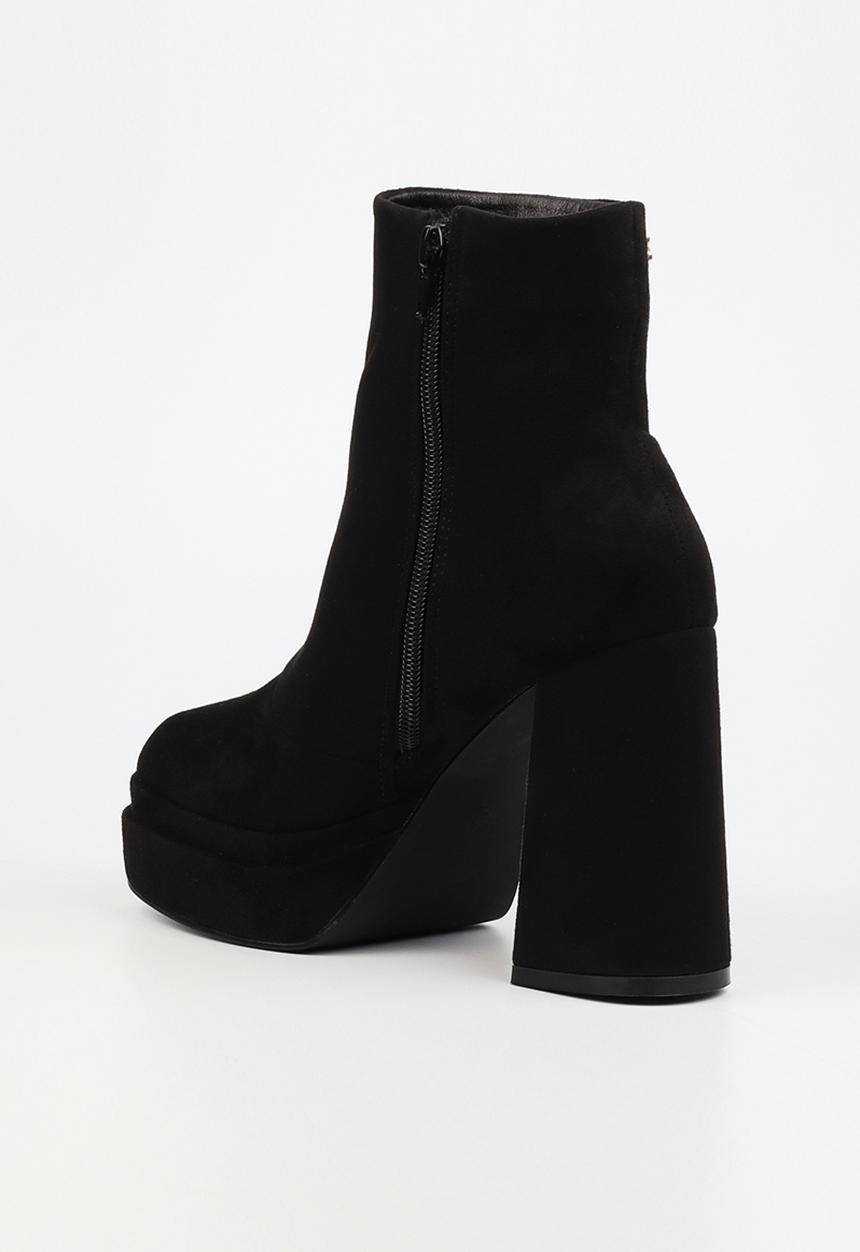 Rock & Co - Shock 2 platform block heel boot - black