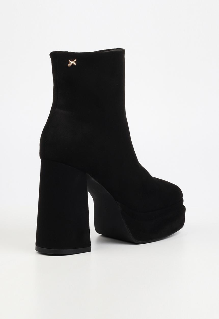 Rock & Co - Shock 2 platform block heel boot - black