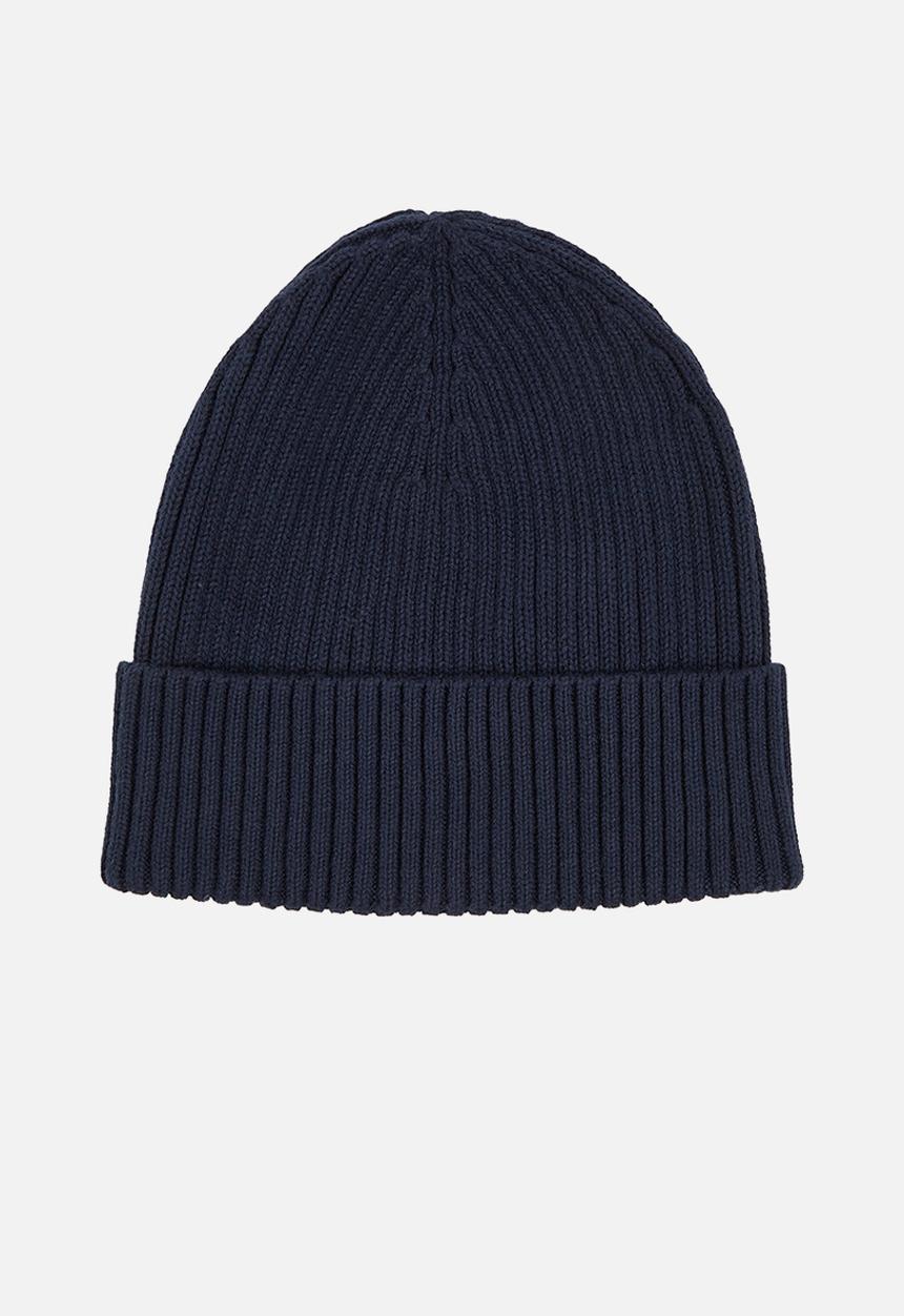 Calvin Klein - Classic cotton rib beanie - Ck Navy