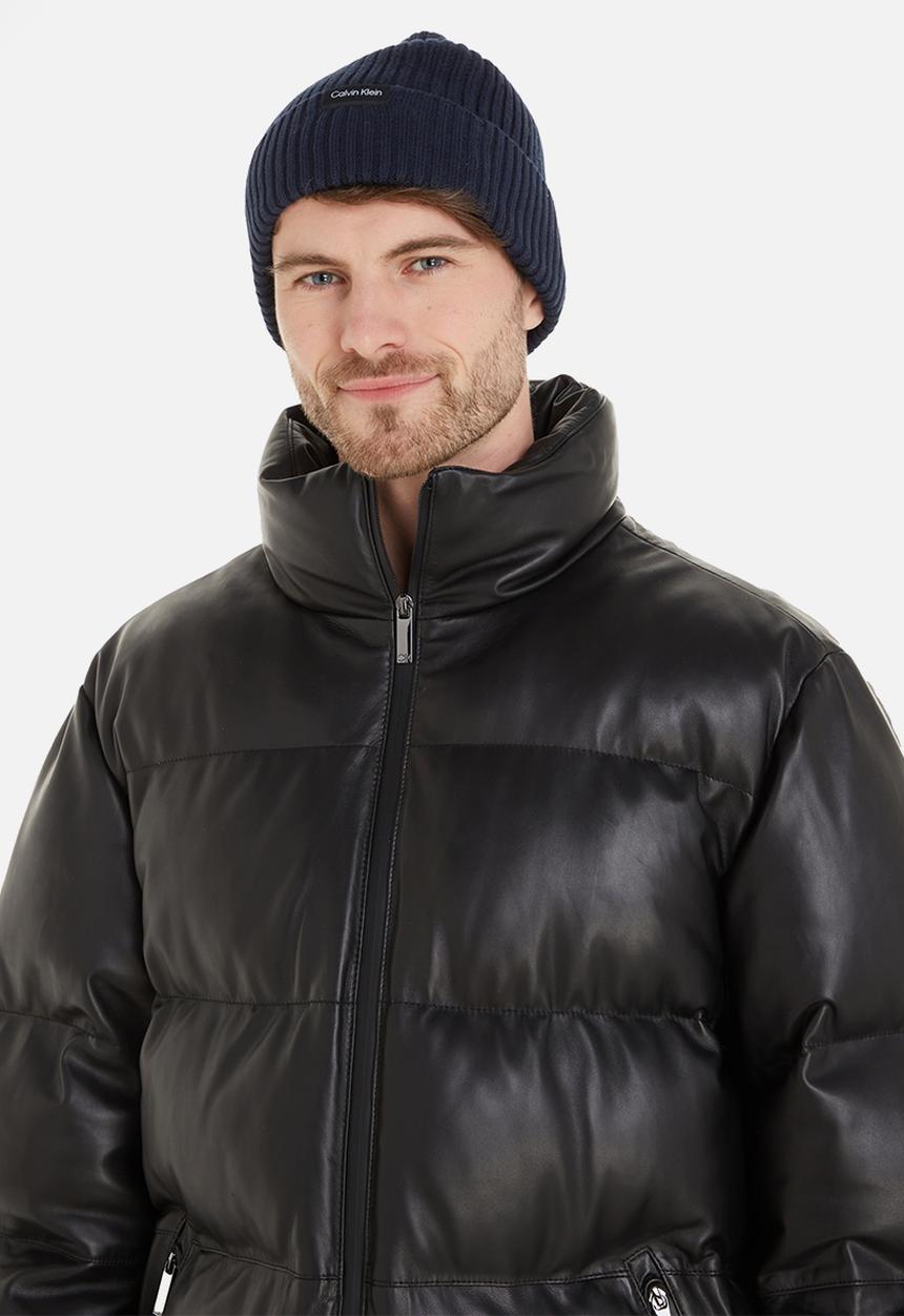 Calvin Klein - Classic cotton rib beanie - Ck Navy
