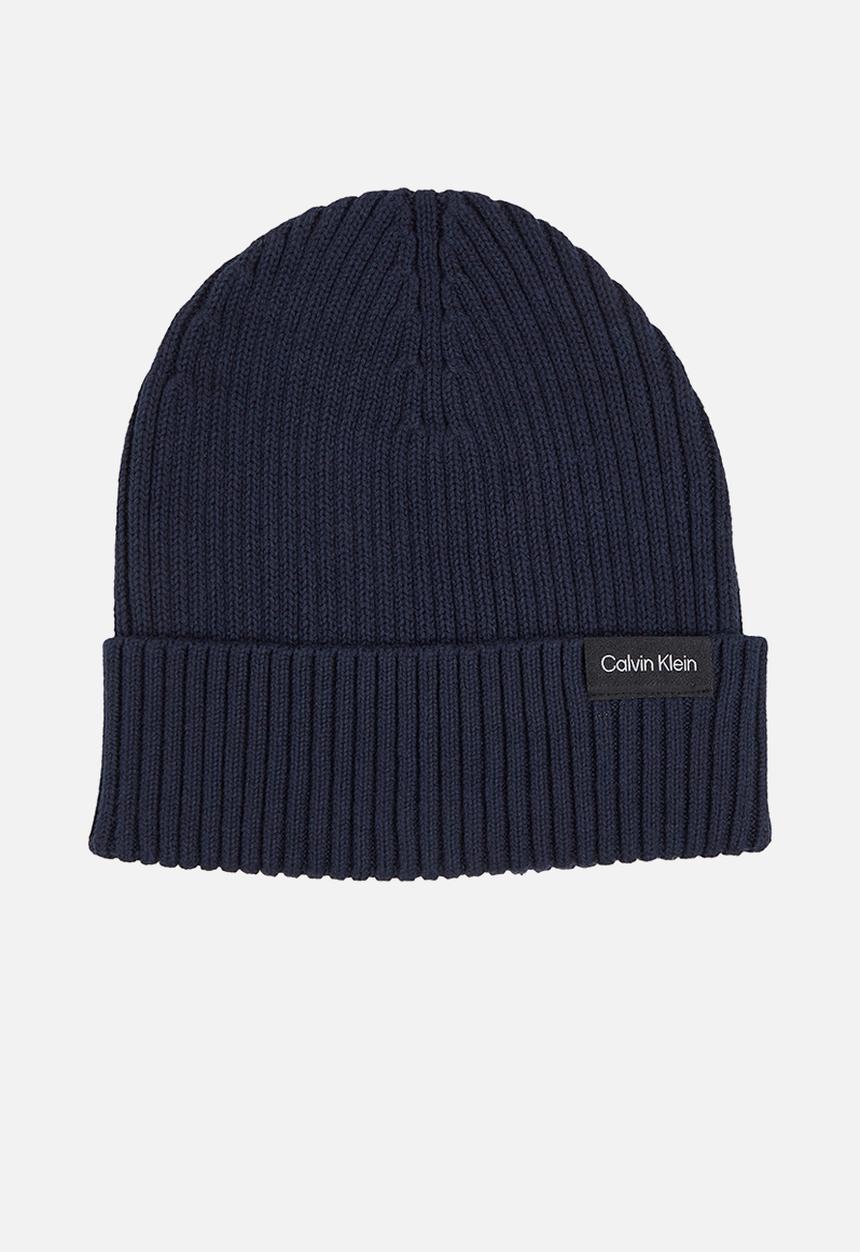 Calvin Klein - Classic cotton rib beanie - Ck Navy