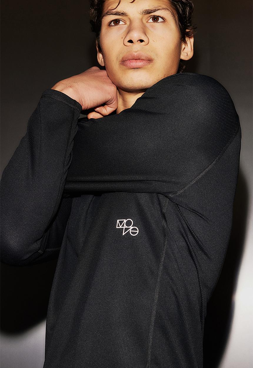 H&M - Drymove™ long-sleeved sports top - black