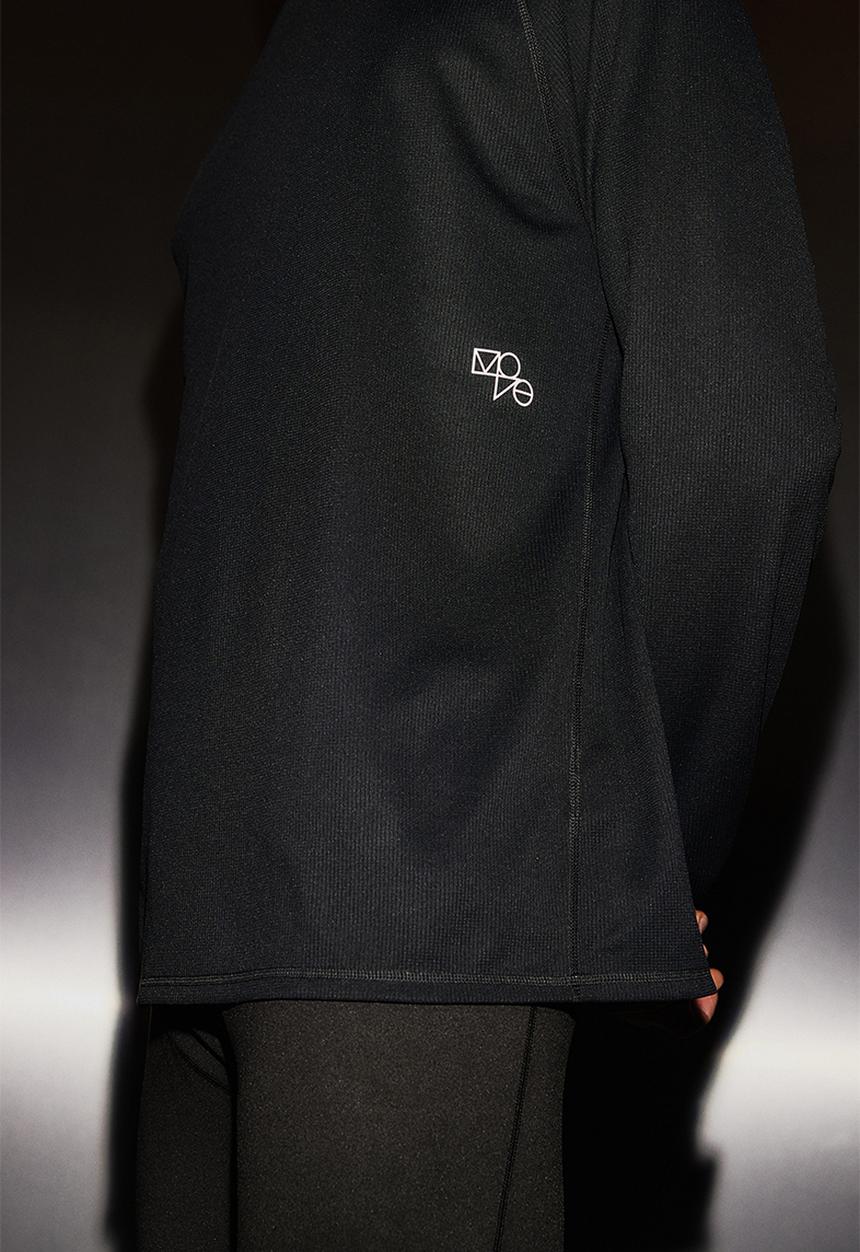H&M - Drymove™ long-sleeved sports top - black