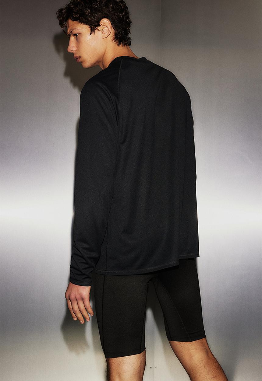 H&M - Drymove™ long-sleeved sports top - black