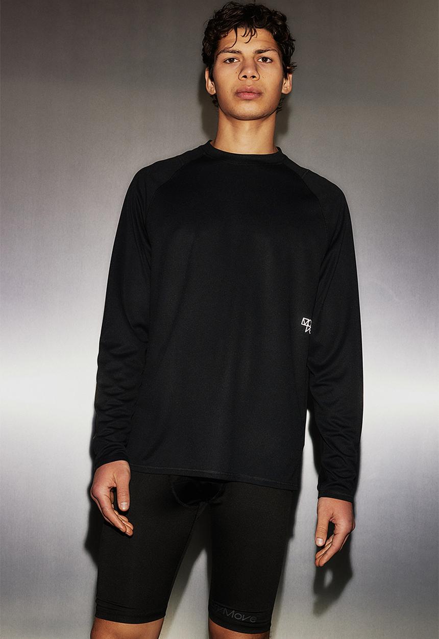 H&M - Drymove™ long-sleeved sports top - black