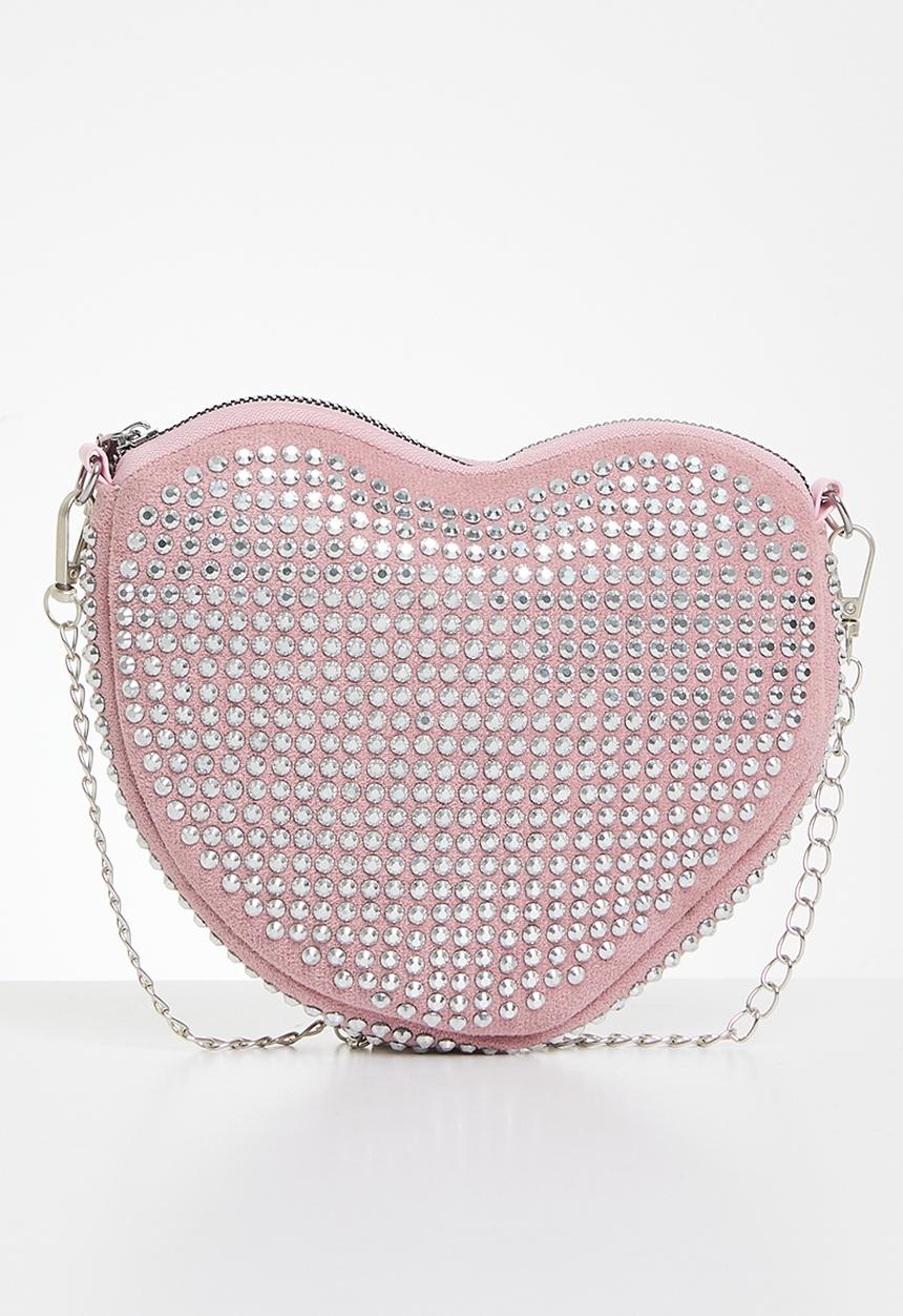 MILLA - Heart shaped crossbody bag - pink