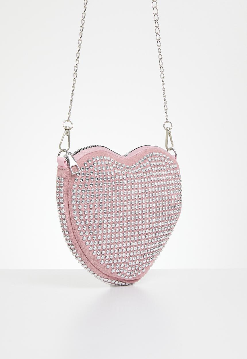 MILLA - Heart shaped crossbody bag - pink