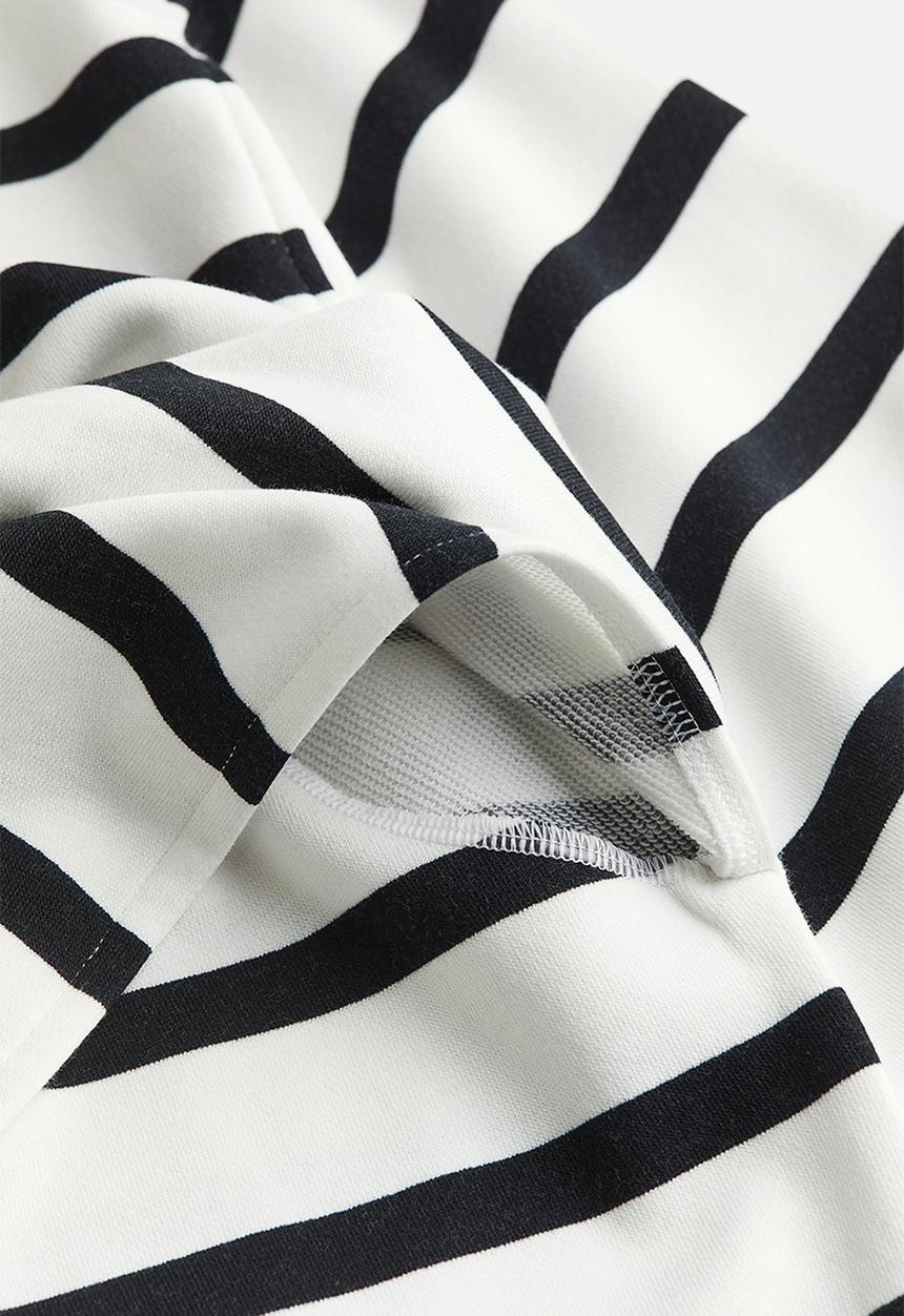 H&M - Mama before & after maternity/nursing sweatshirt - White Striped