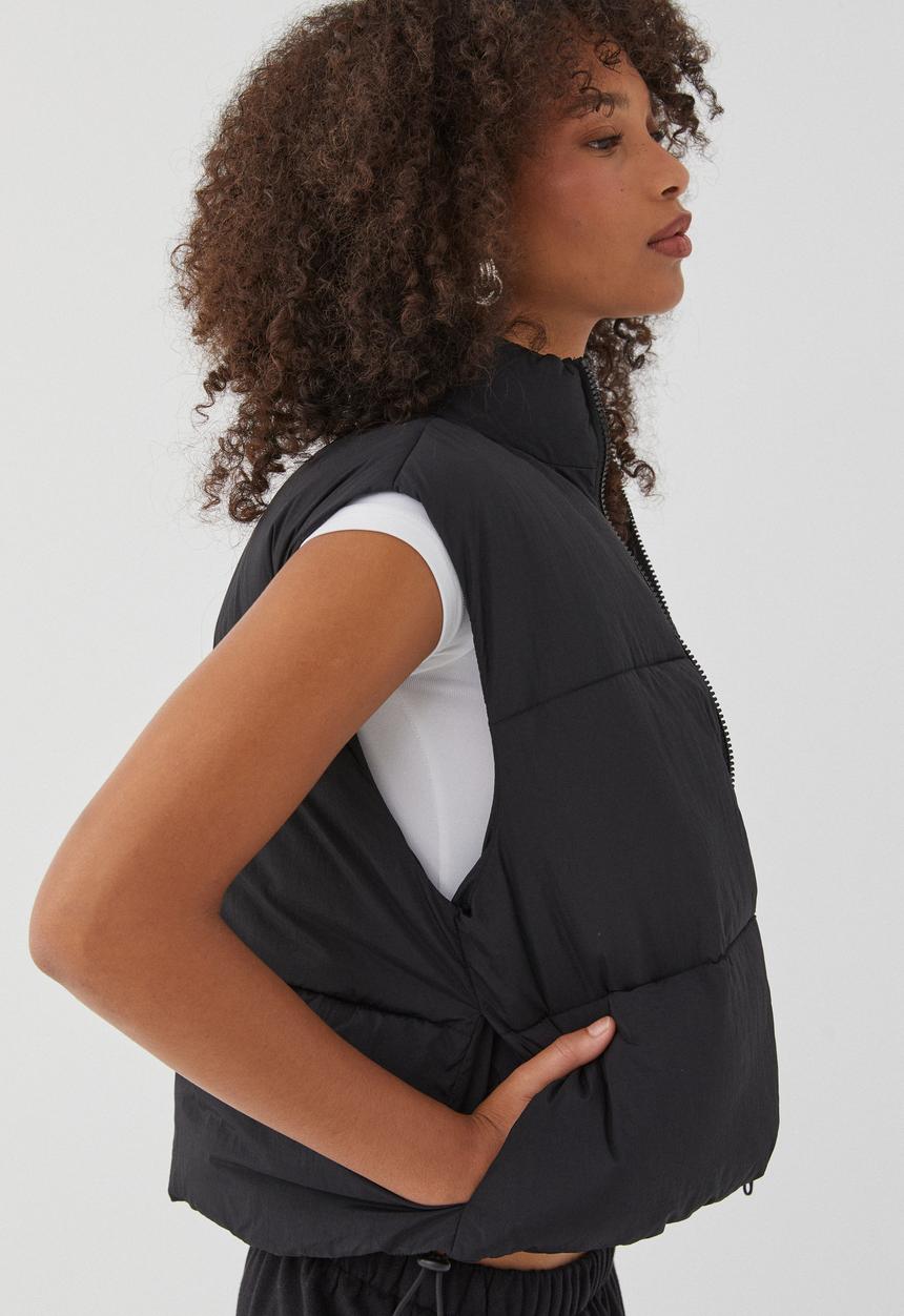 Supré  - Recycled Puffer Vest -  Black