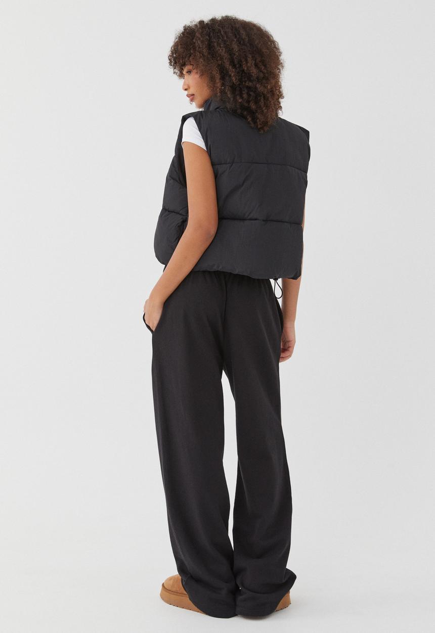 Supré  - Recycled Puffer Vest -  Black