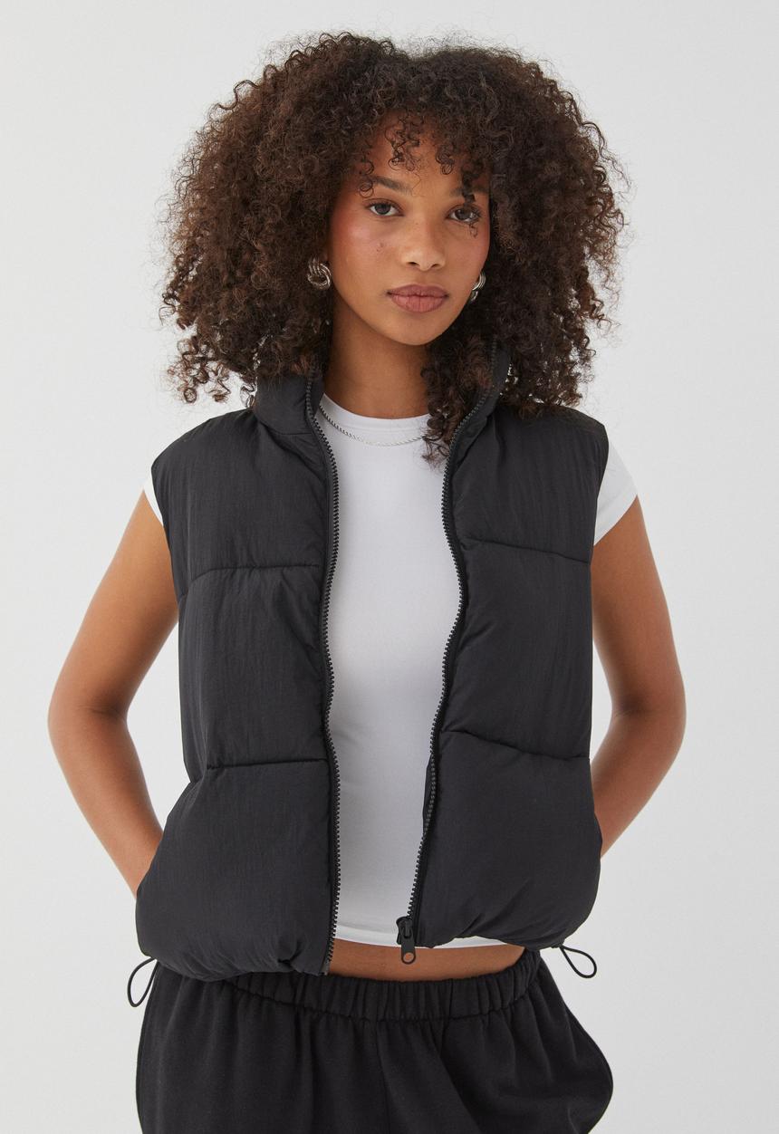 Supré  - Recycled Puffer Vest -  Black