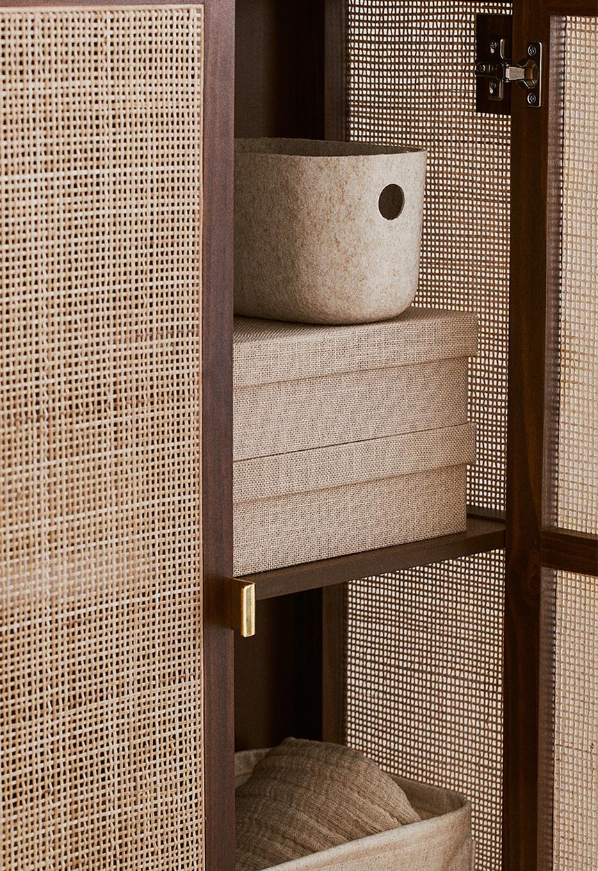 H&M - Felted storage basket - beige