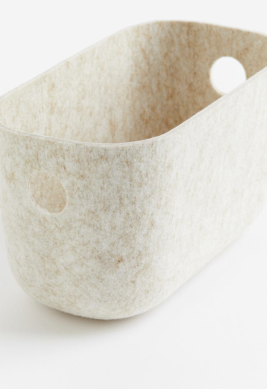 H&M - Felted storage basket - beige