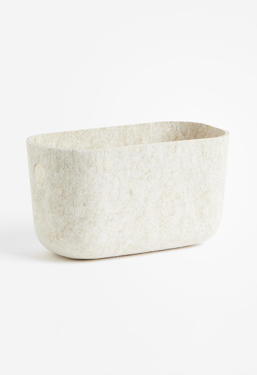 H&M - Felted storage basket - beige