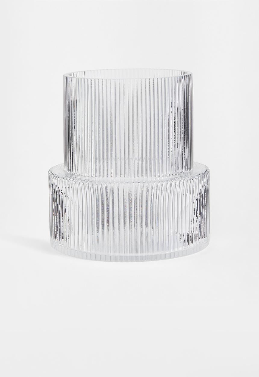 H&M - Glass vase - transparent