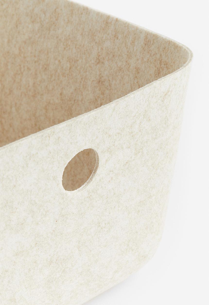 H&M - Large felted storage basket - beige
