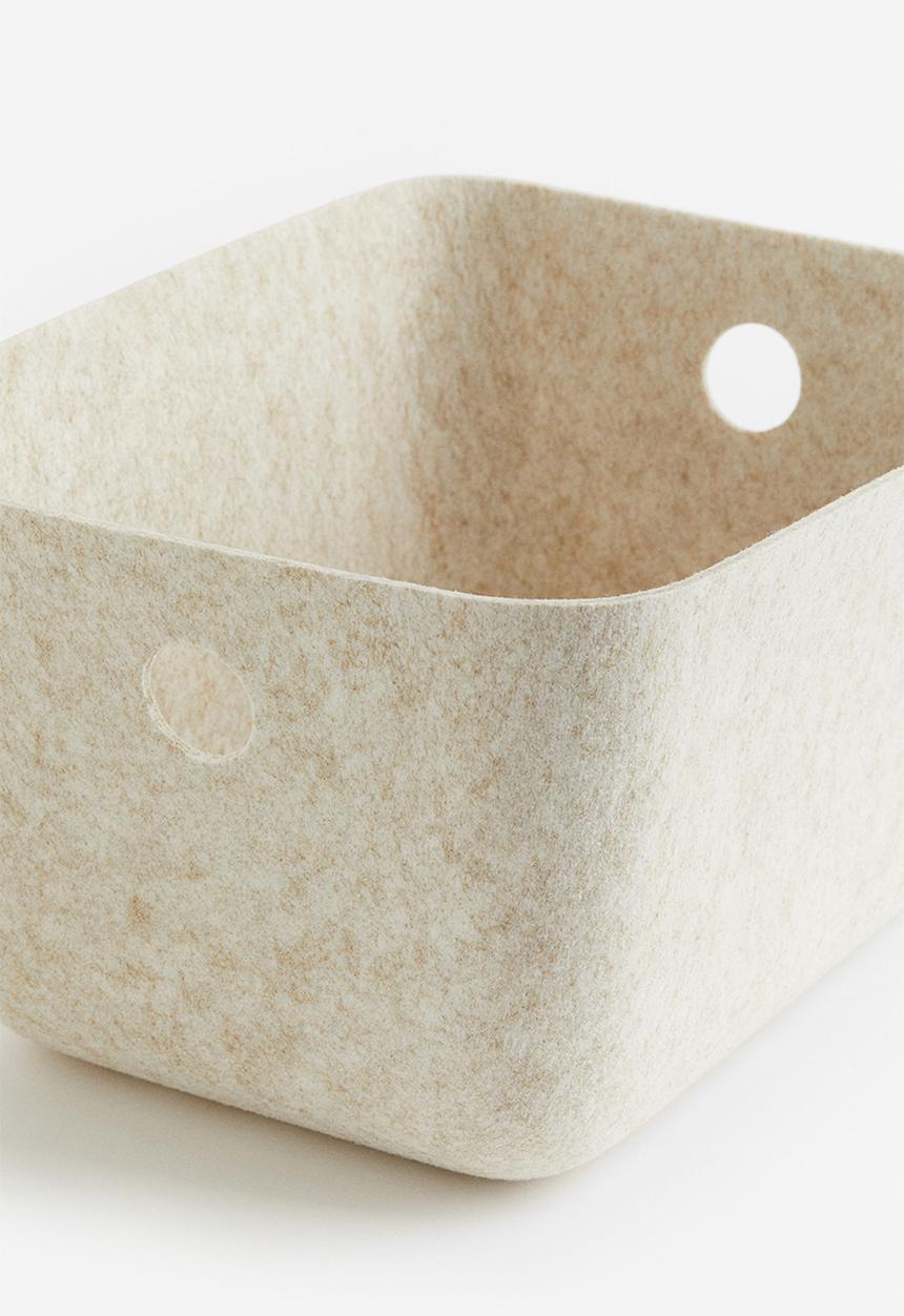 H&M - Large felted storage basket - beige