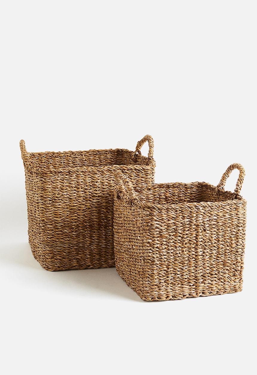 H&M - Braided storage basket - beige