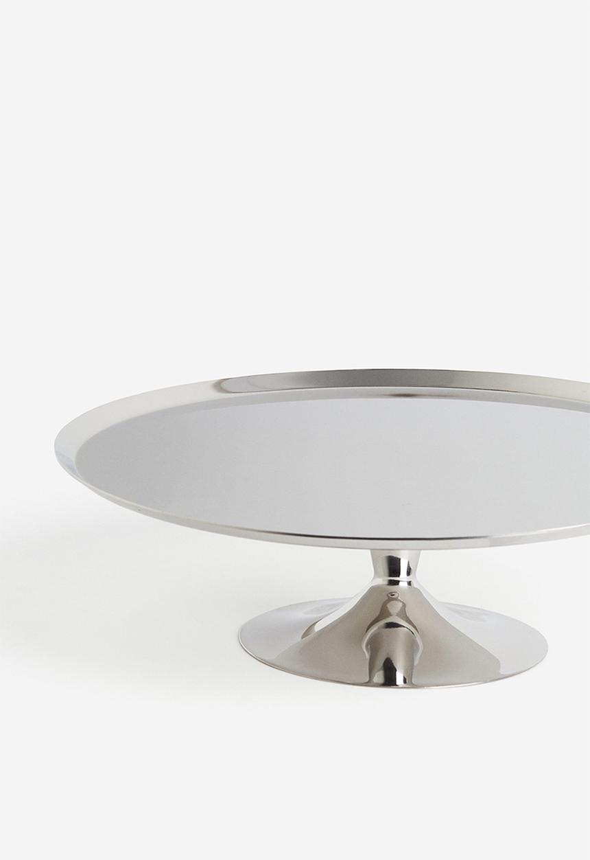 H&M - Metal cake stand - silver