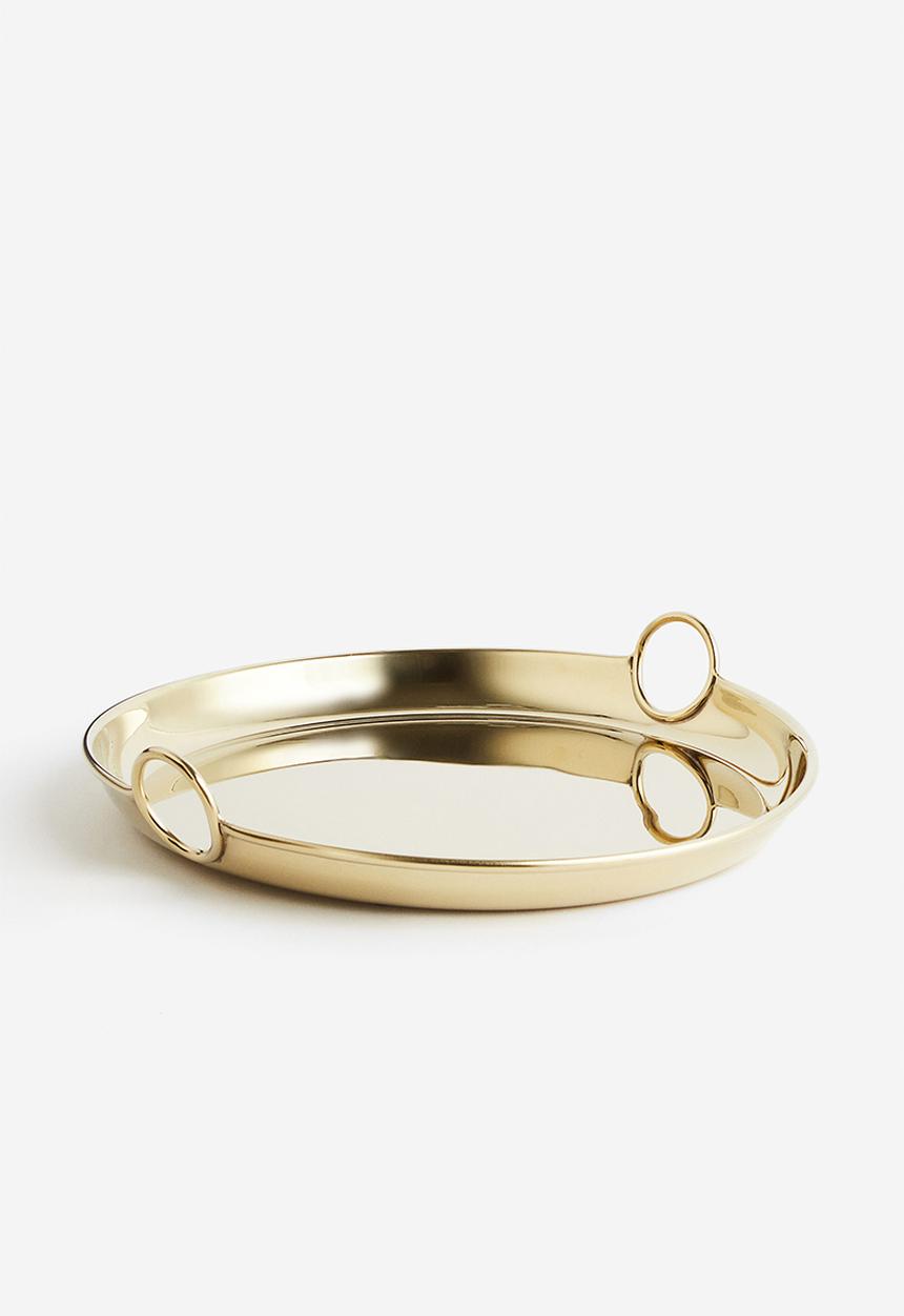 H&M - Metal tray - gold