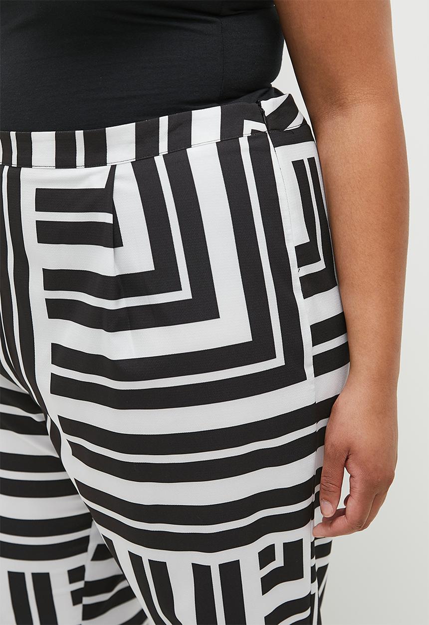 edit - Co-ord straight leg - cutout stripe