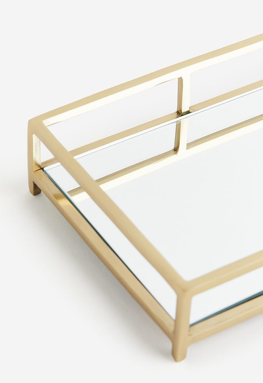 H&M - Mirror tray - gold