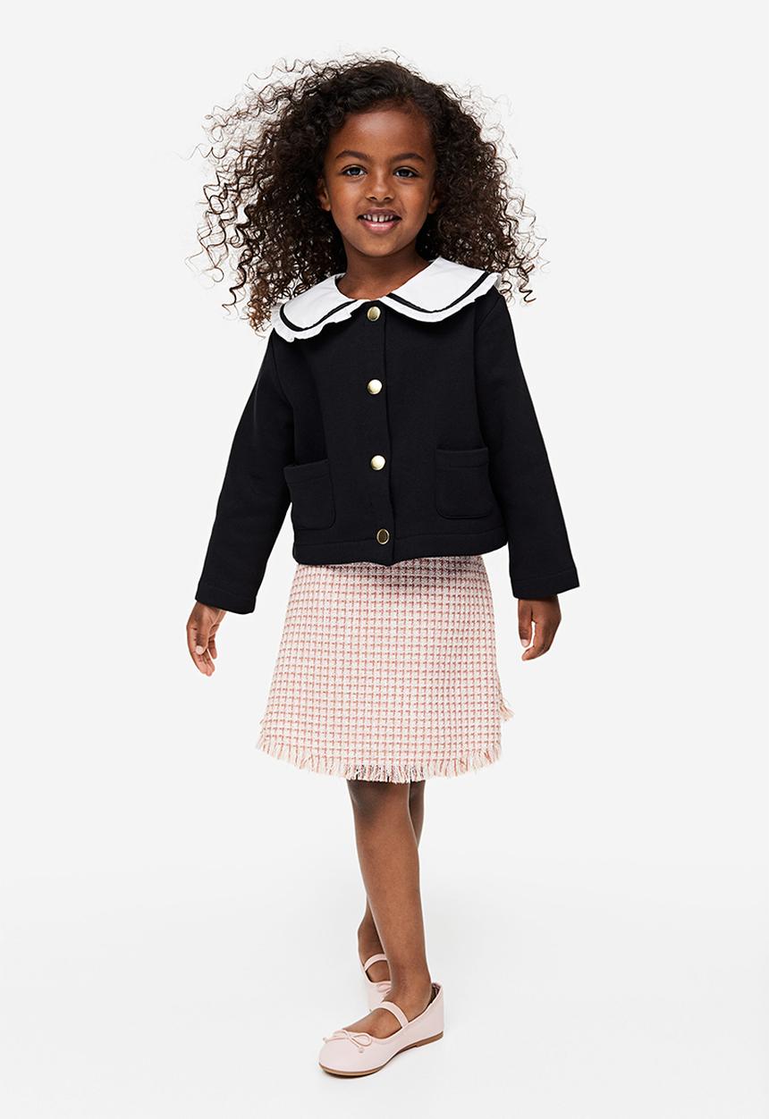H&M - A-line skirt - Pink Check