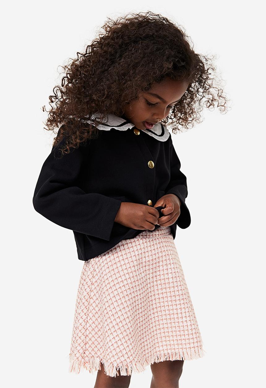 H&M - A-line skirt - Pink Check