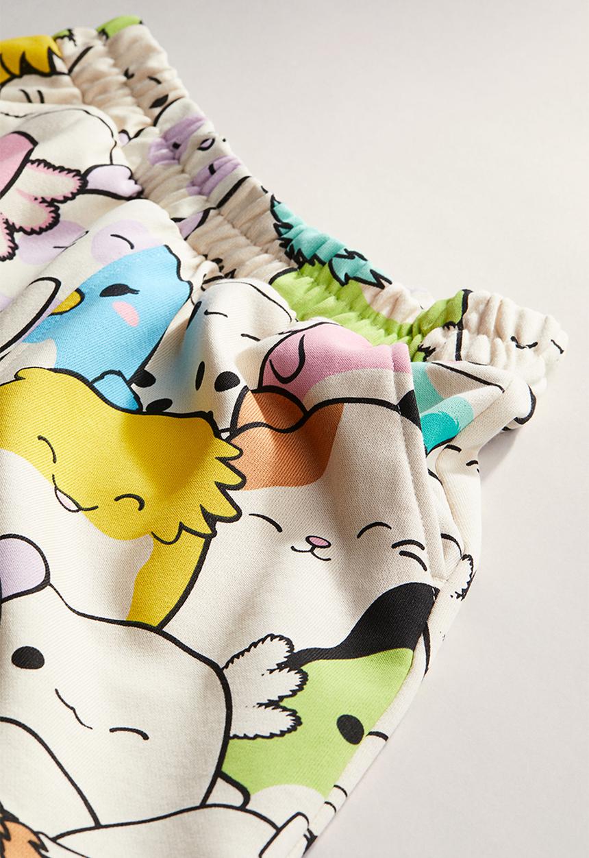 H&M - Patterned sweatshirt shorts - multi