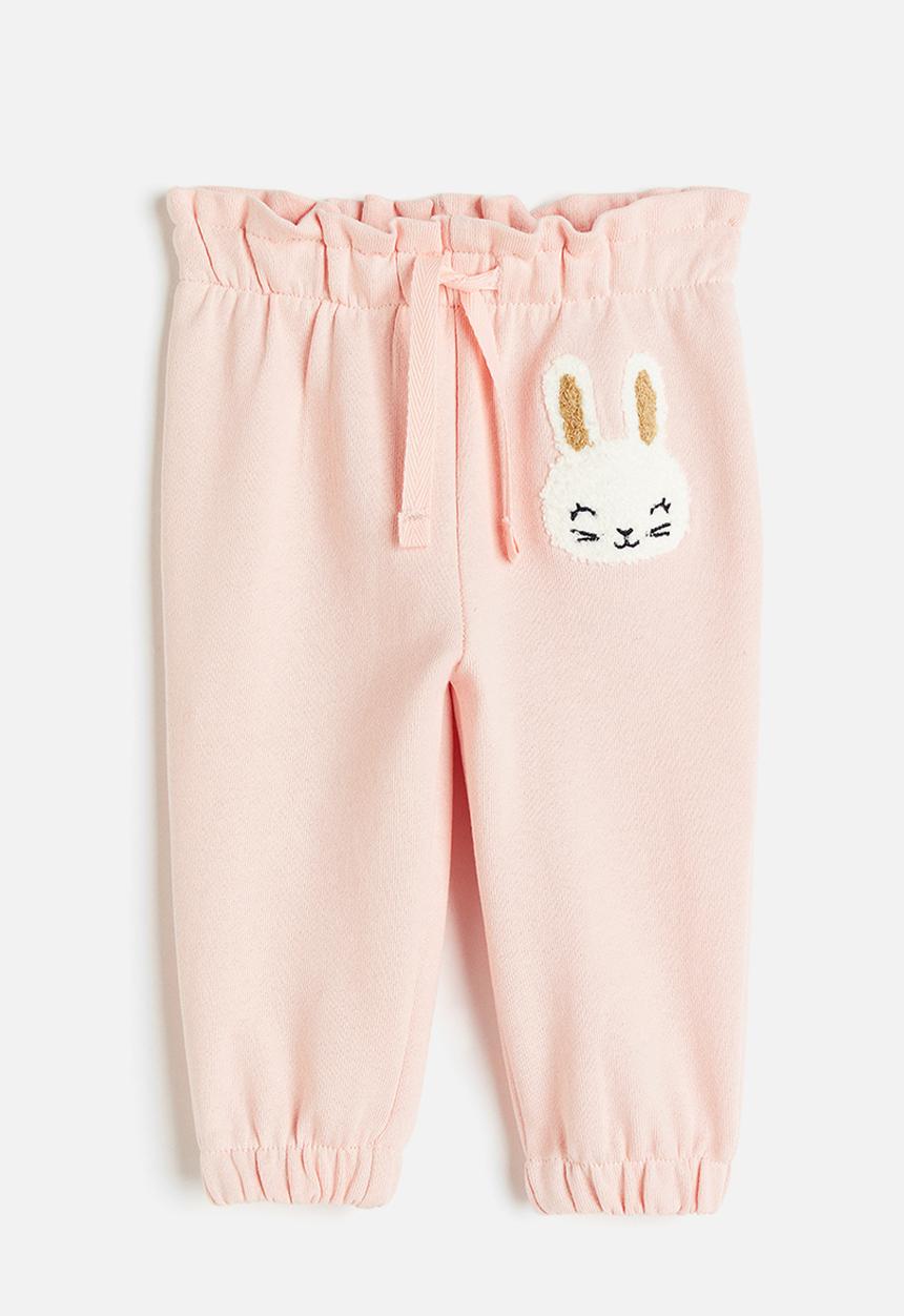 H&M - Cotton joggers - Light pink Rabbit