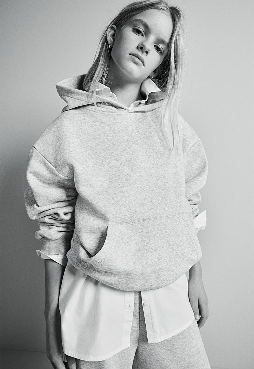 H&M - Oversized hoodie - grey