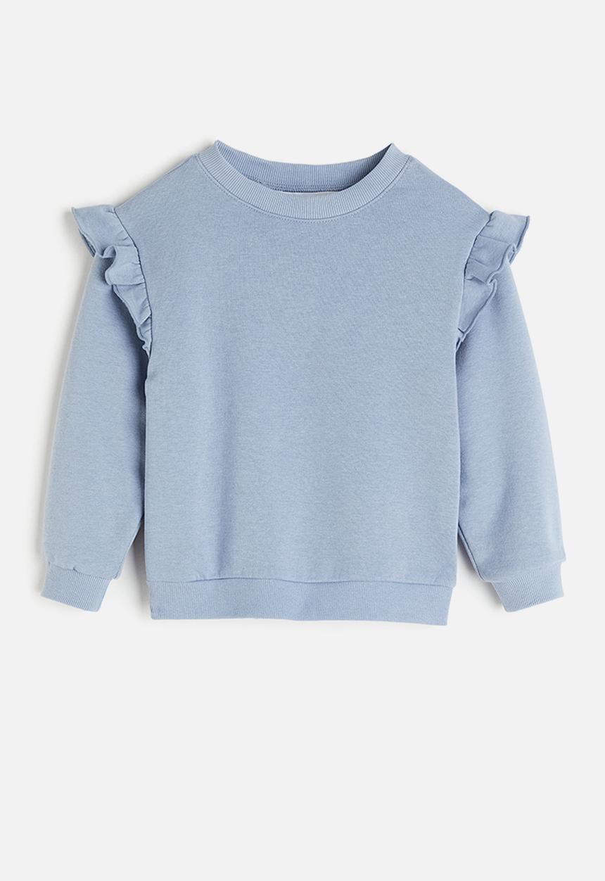 H&M - Frill-trimmed sweatshirt - blue