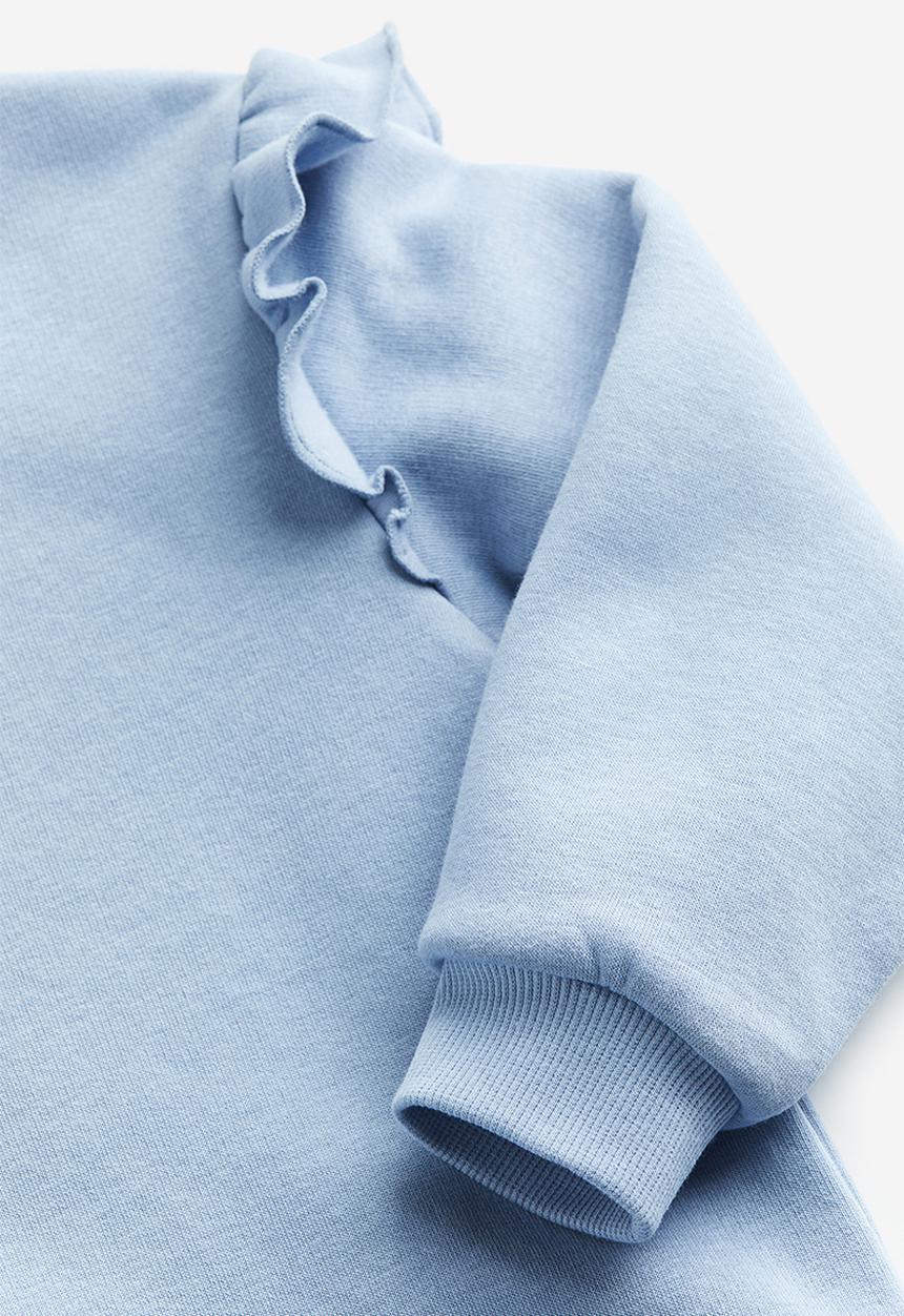 H&M - Frill-trimmed sweatshirt - blue
