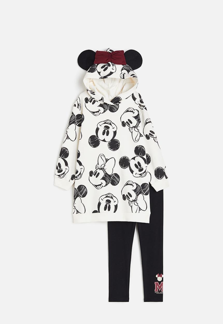 H&M - 2-Piece printed set - White Minnie Mouse