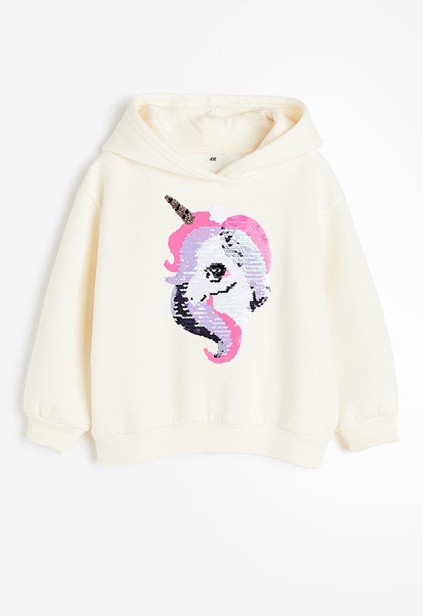 H&M - Printed hoodie - white