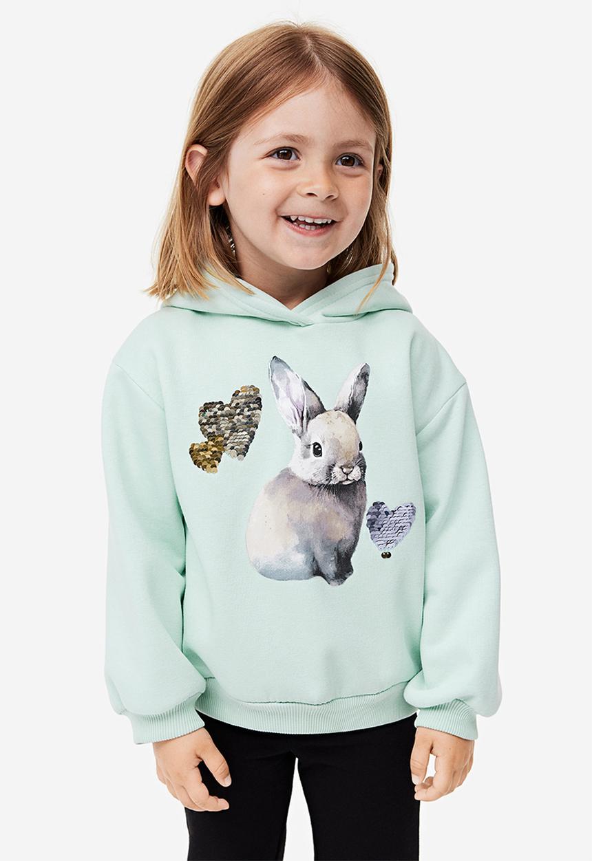 H&M - Printed hoodie - green