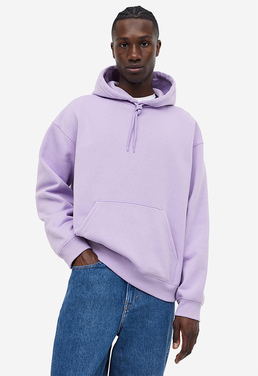 H&M - Loose fit hoodie - purple