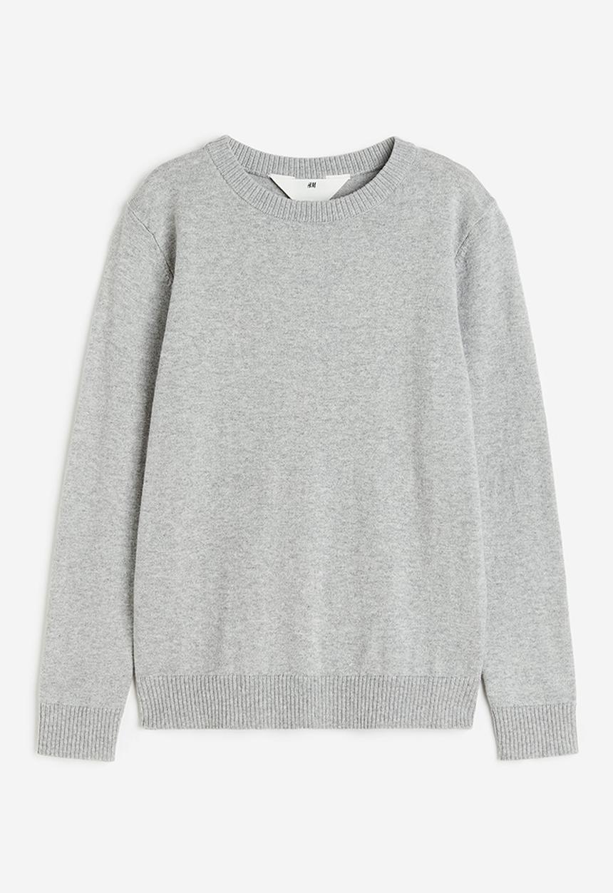 H&M - Fine-knit cotton jumper - grey