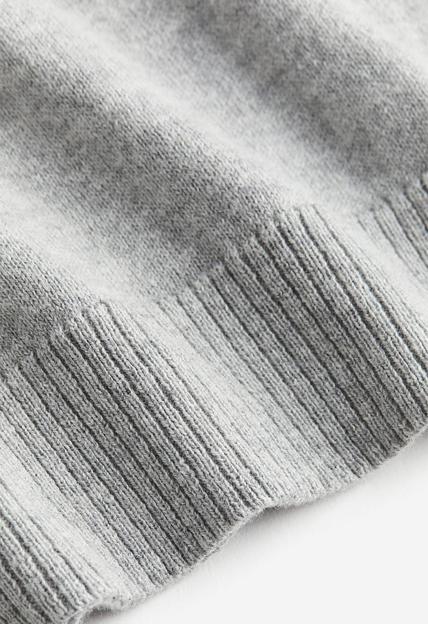 H&M - Fine-knit cotton jumper - grey