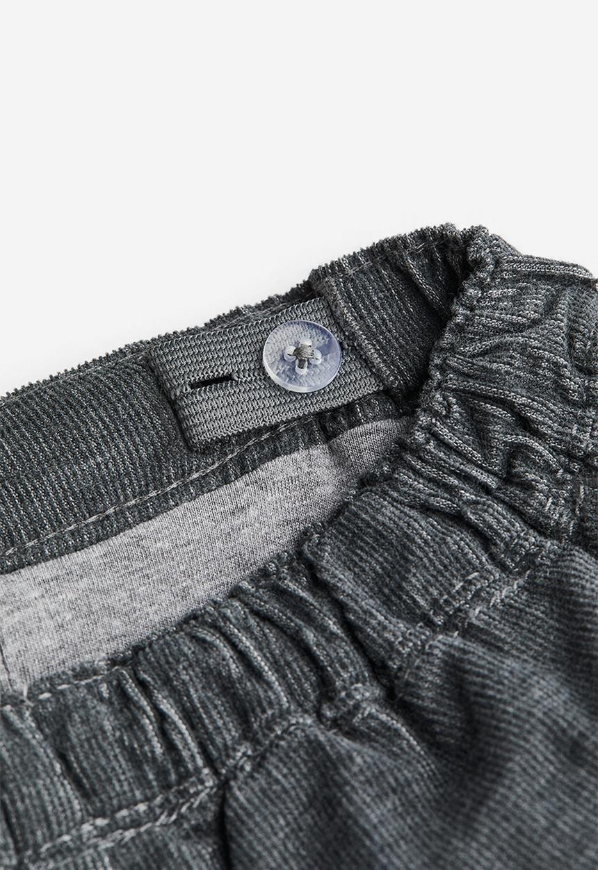 H&M - Fully lined corduroy trousers - grey