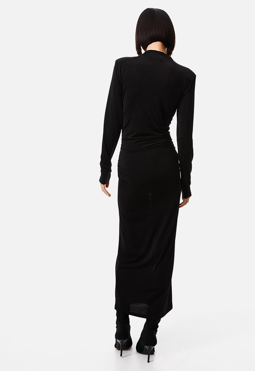 H&M - Draped jersey dress - black
