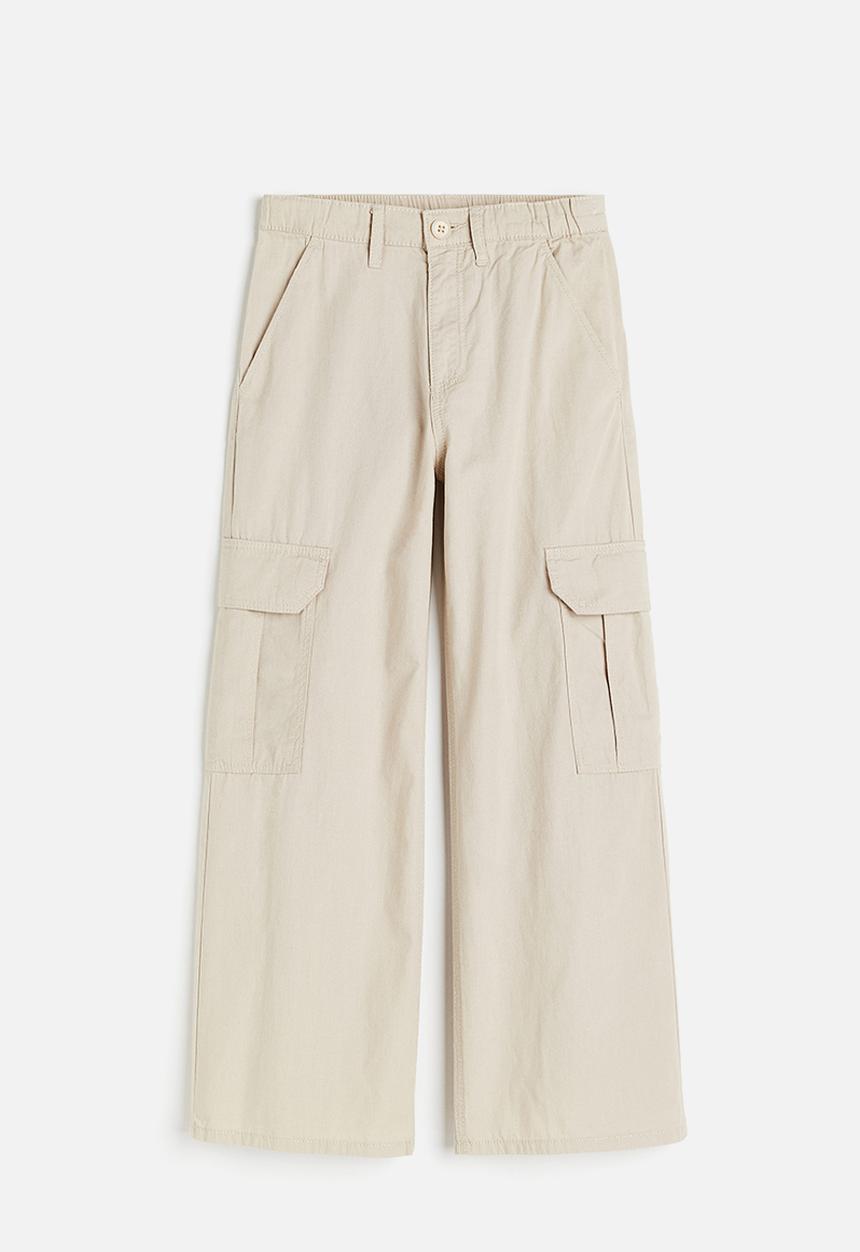 H&M - Wide cargo trousers - beige