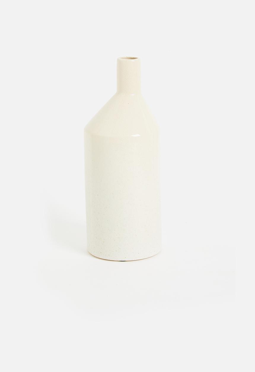 H&S - Ceramic matt sandy vase - grey