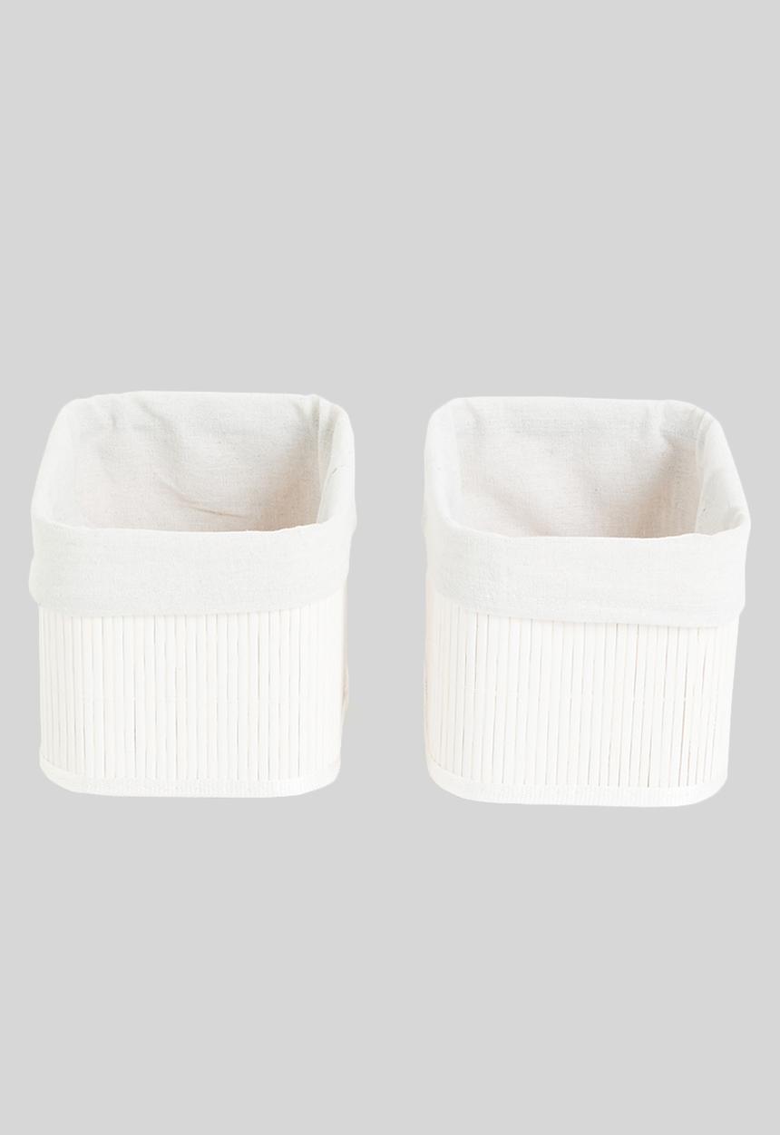 Storage Solutions - Snug bamboo nested storage set of 4 - cream