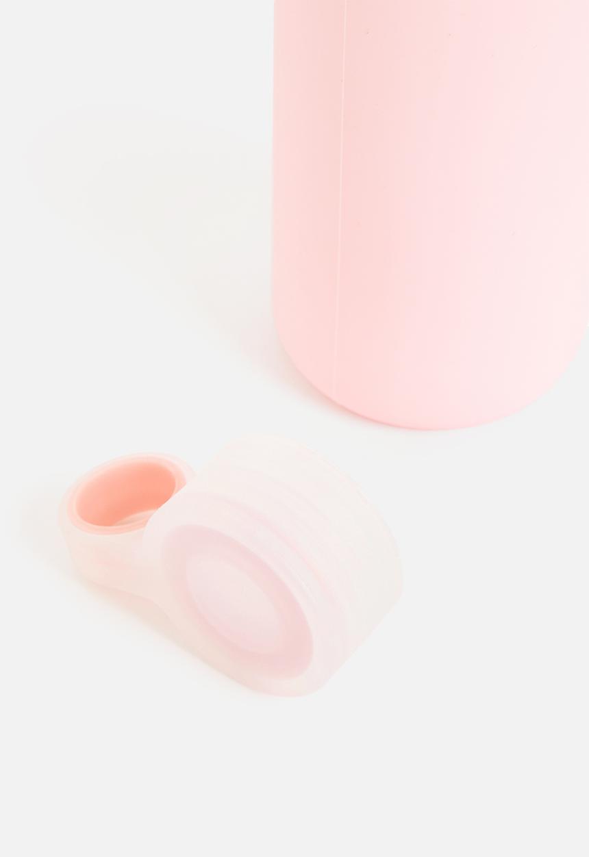 Excellent Houseware - Hydrate glass water bottle - pink