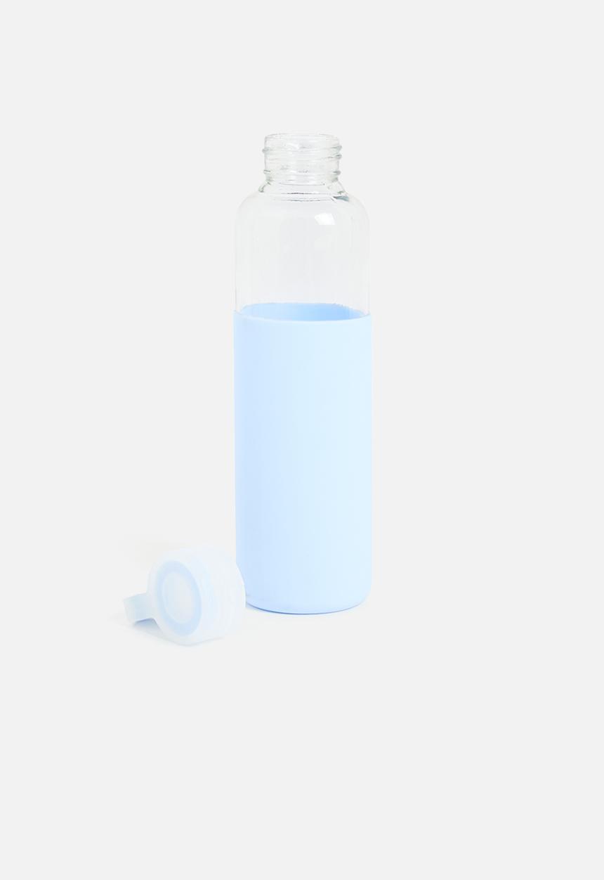 Excellent Houseware - Hydrate glass water bottle - blue