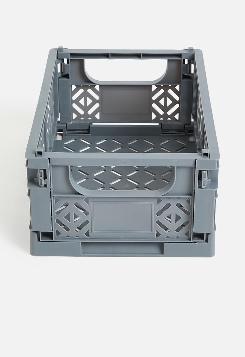 Storage Solutions - Foldable storage crate - grey